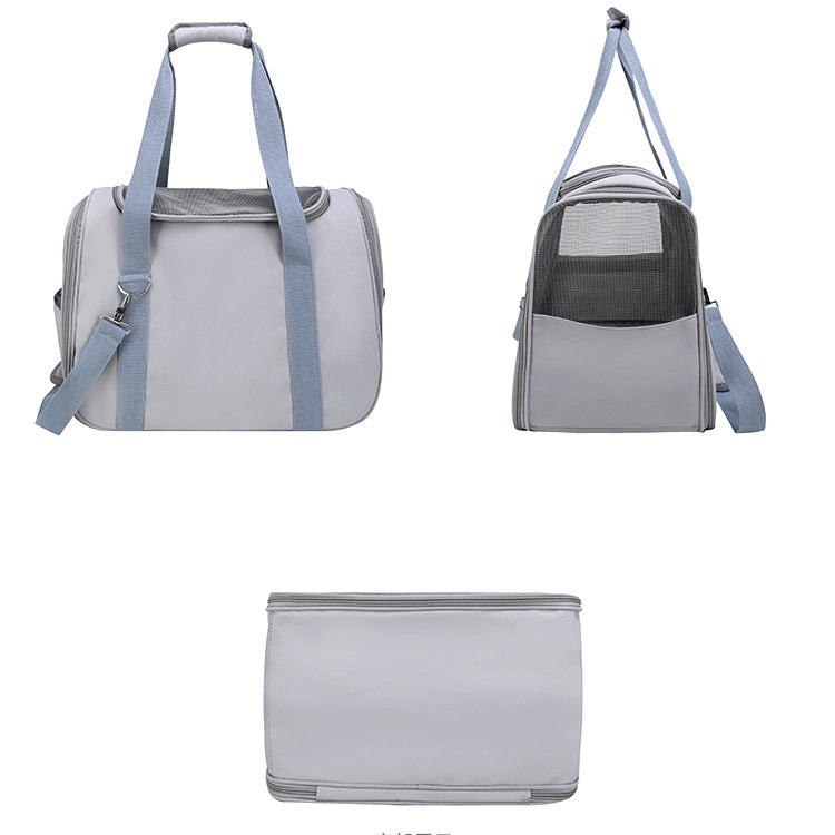 3color mesh boston bag