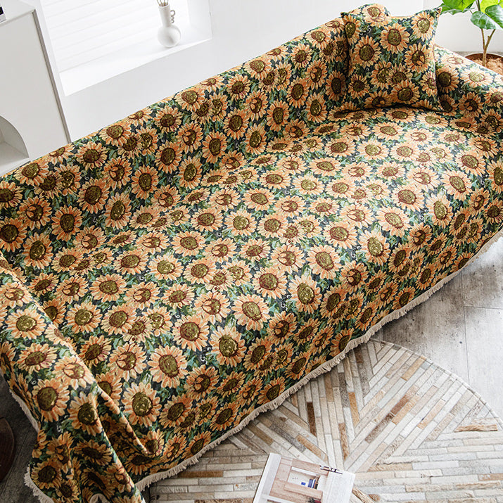 sunflower sofa cover