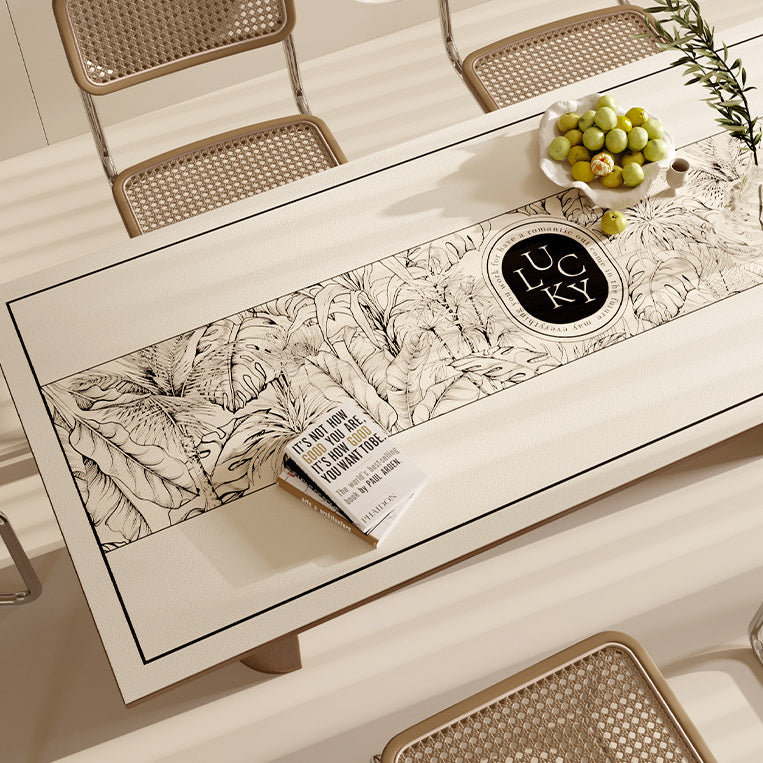 lucky logo luxury table mat