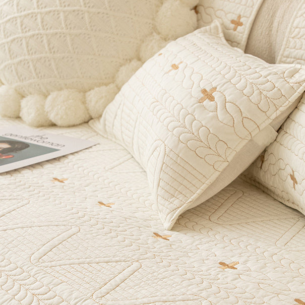 4color knit stitch cushion