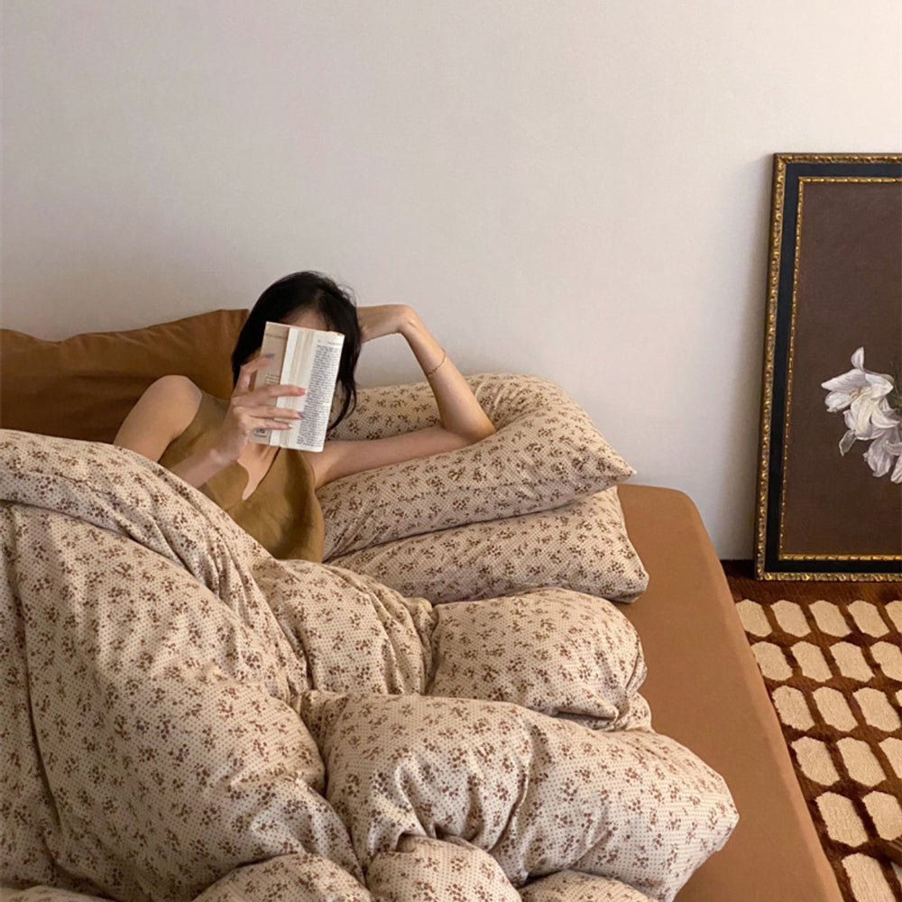 4design natural print bedlinen set