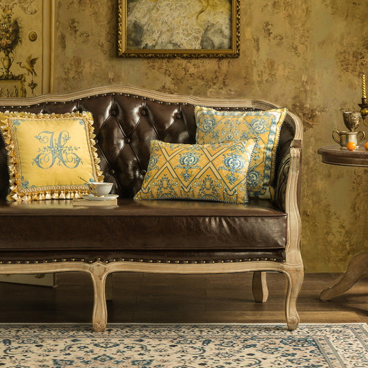 6design european rose art square cushion