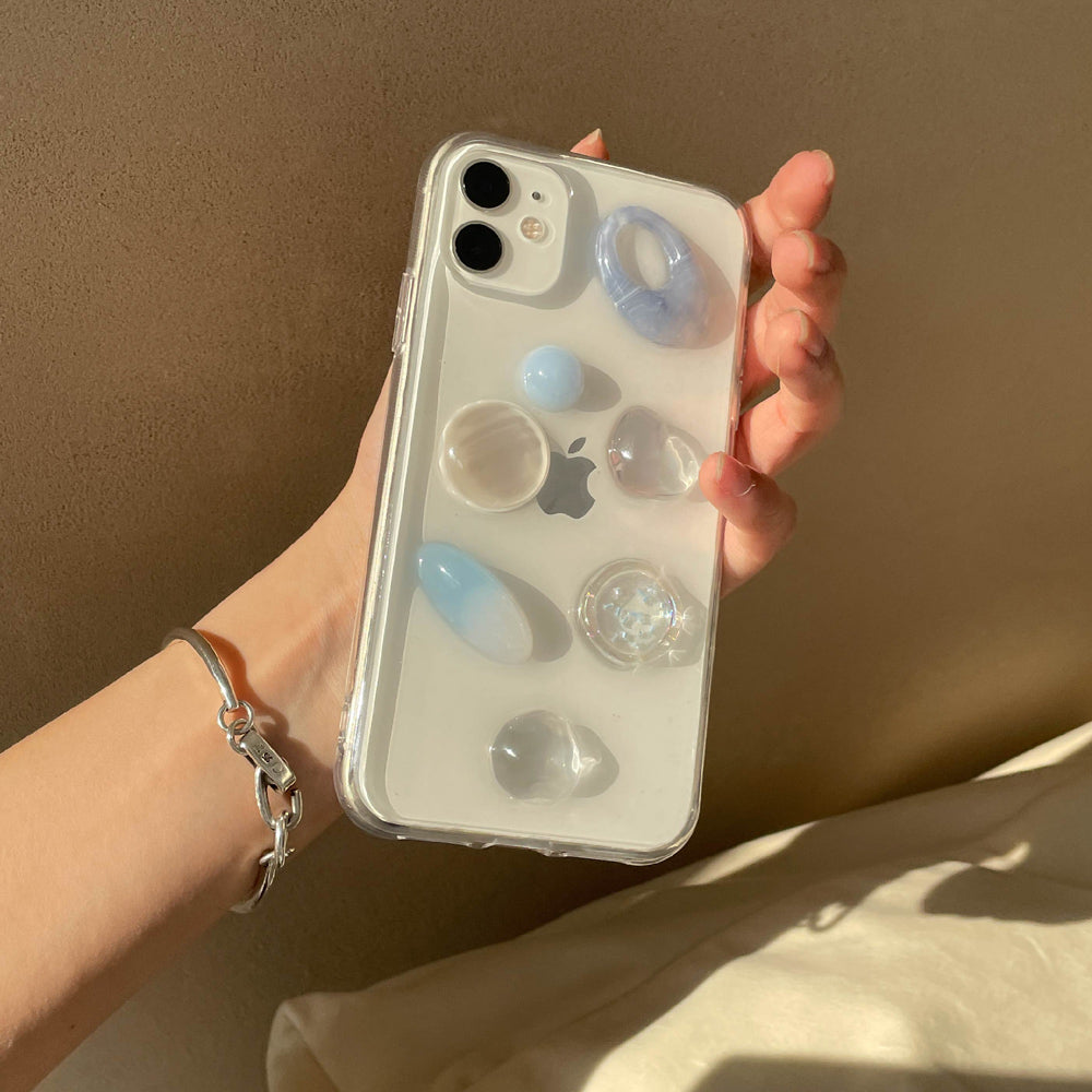 clear blue stone iPhonecase