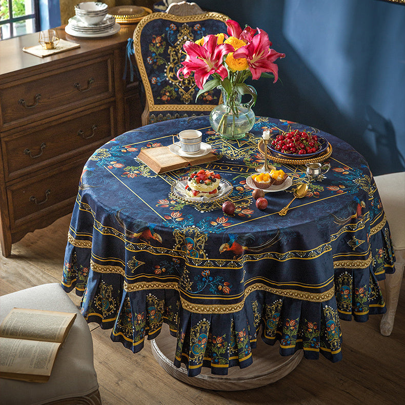 american pheasant round table cloth