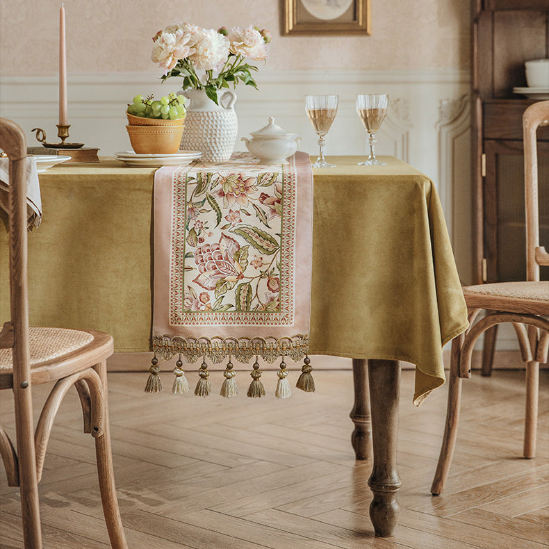 pink like a dream flower table runner