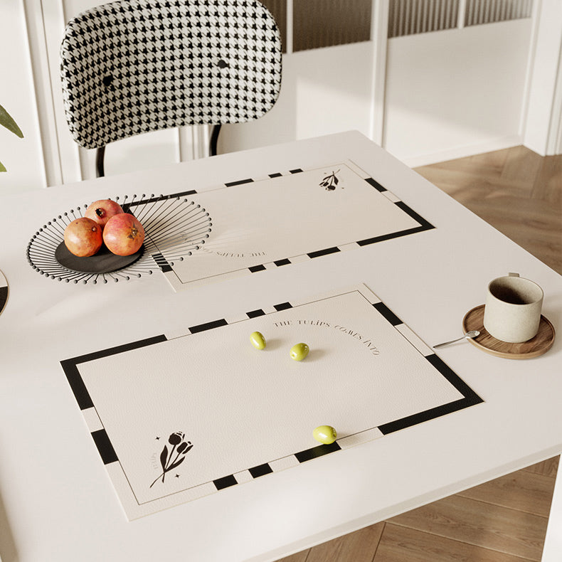 black tulip place mat