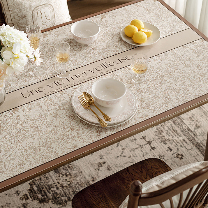 meilleure nature brown square table mat