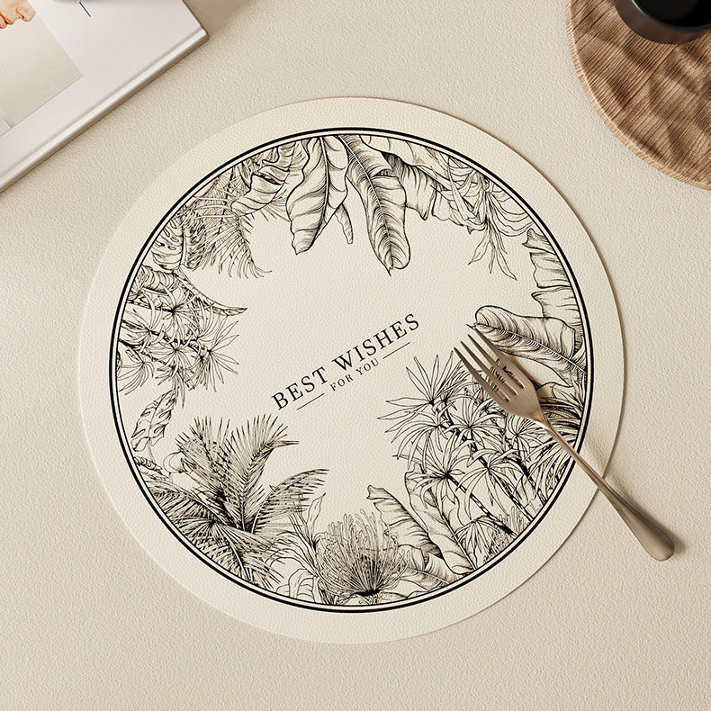 lucky logo luxury place mat