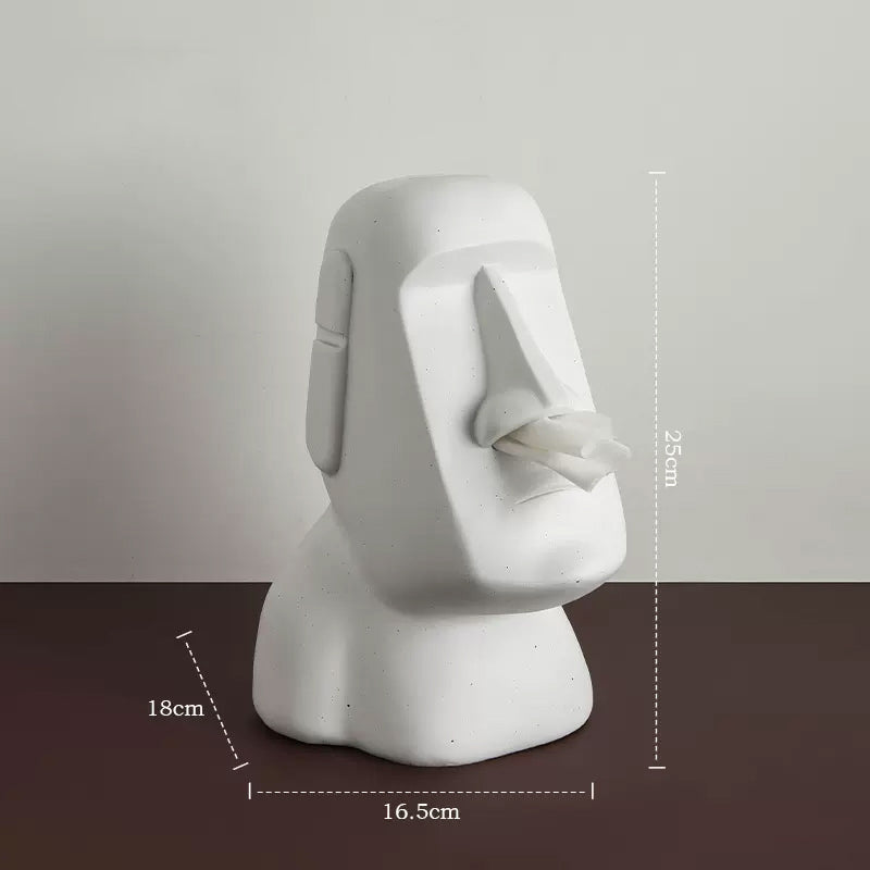 6color moai statue tissue case