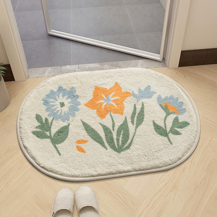 5design oval flower mat