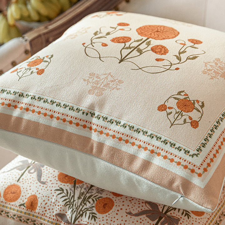 orange margarita square cushion