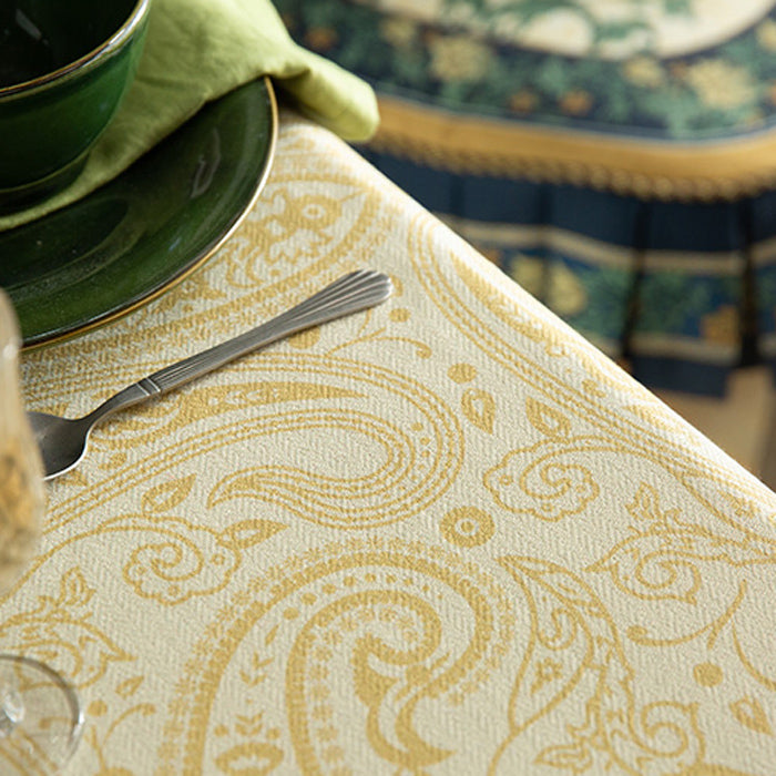 american retro flower table cloth