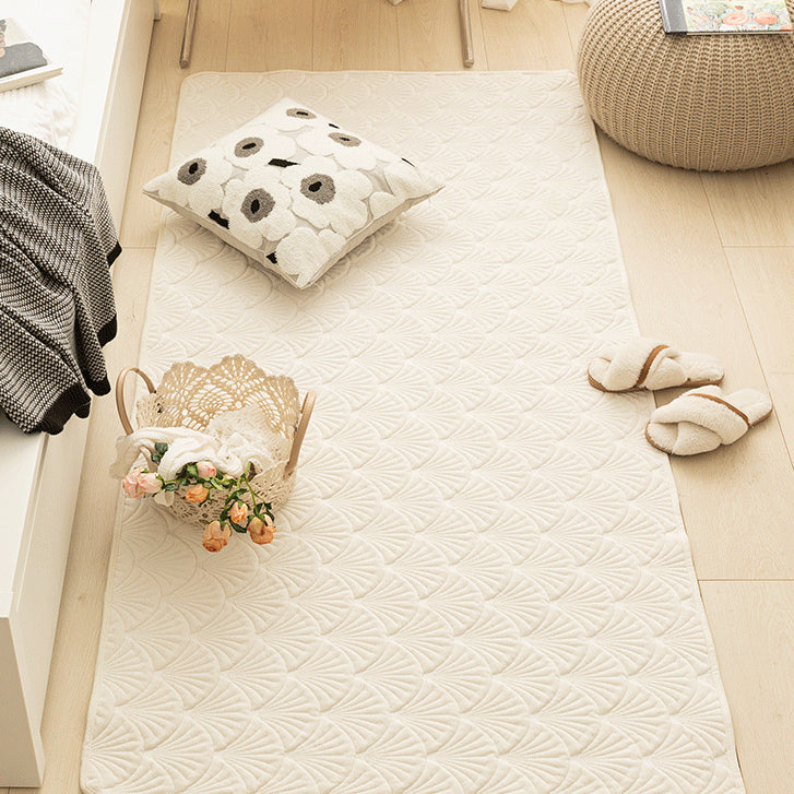 3color fan shape floor mat