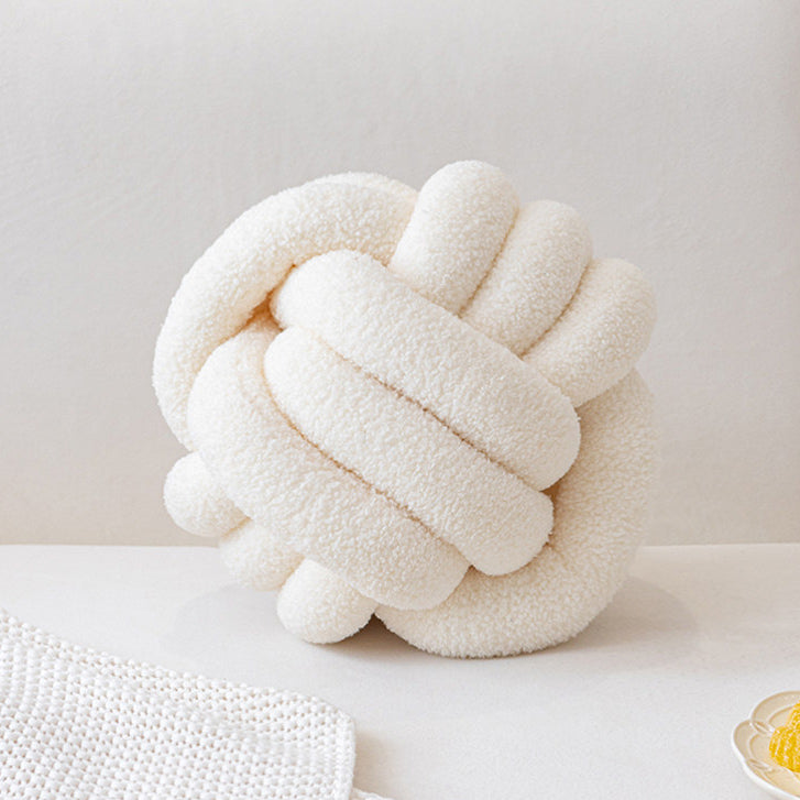 8color boa knit ball cushion