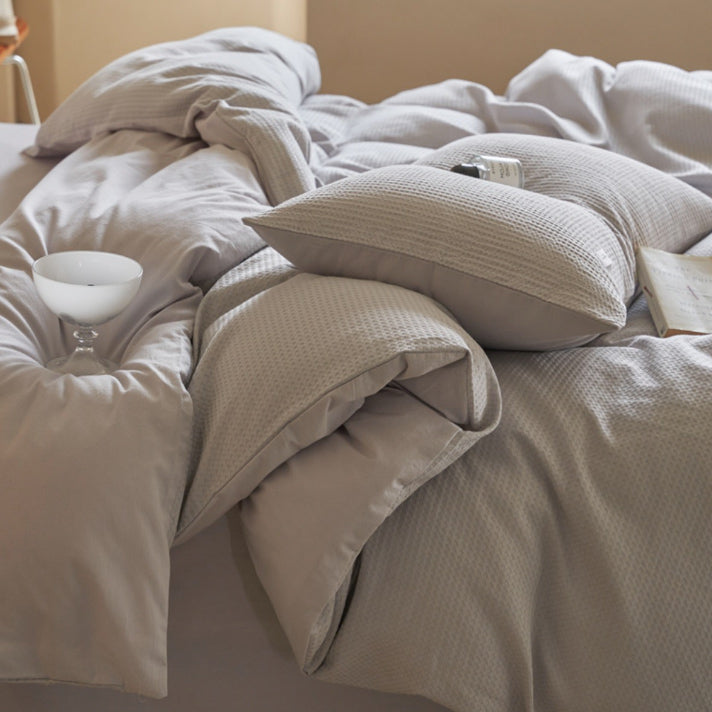 8color waffle logo tag bedlinen set