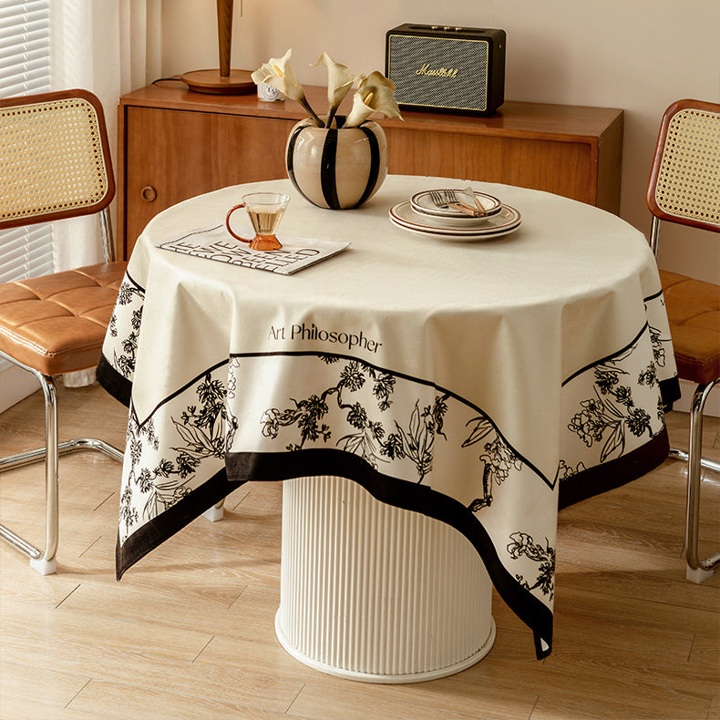 art philosopher logo table cloth