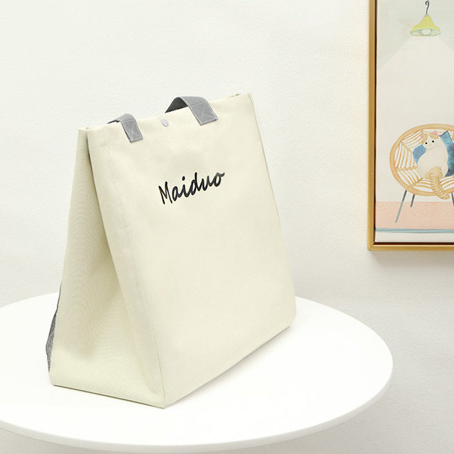 2color open face mesh bag
