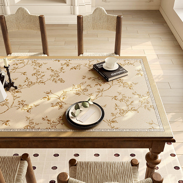 south wood beige square table mat