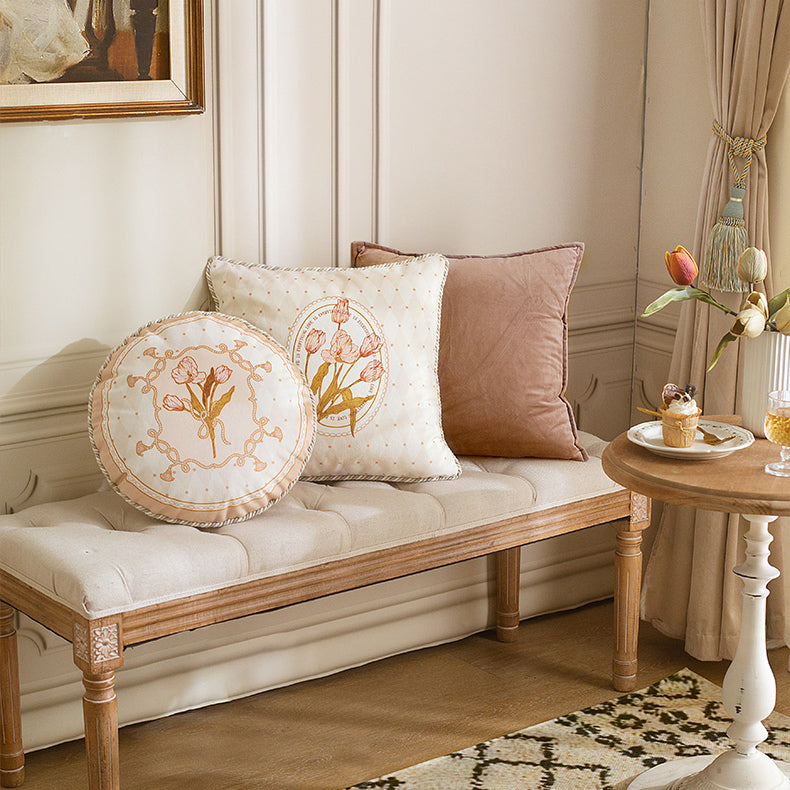 pink tuilp everthing 2design cushion