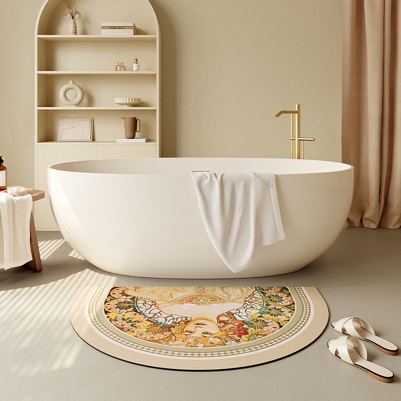 mucha whispers logo bath mat