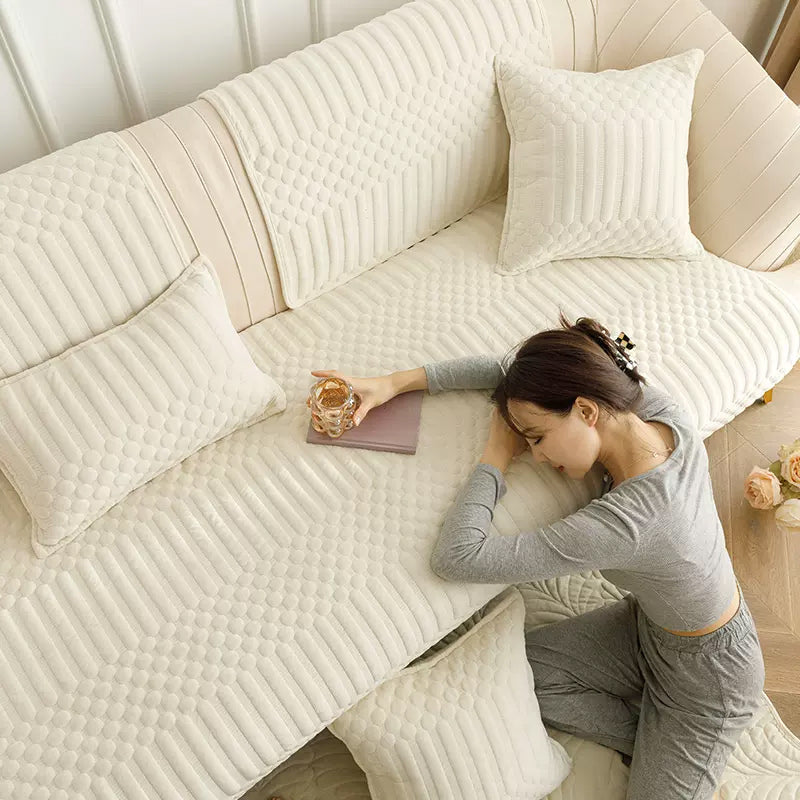 7color embossed pattern sofa cover