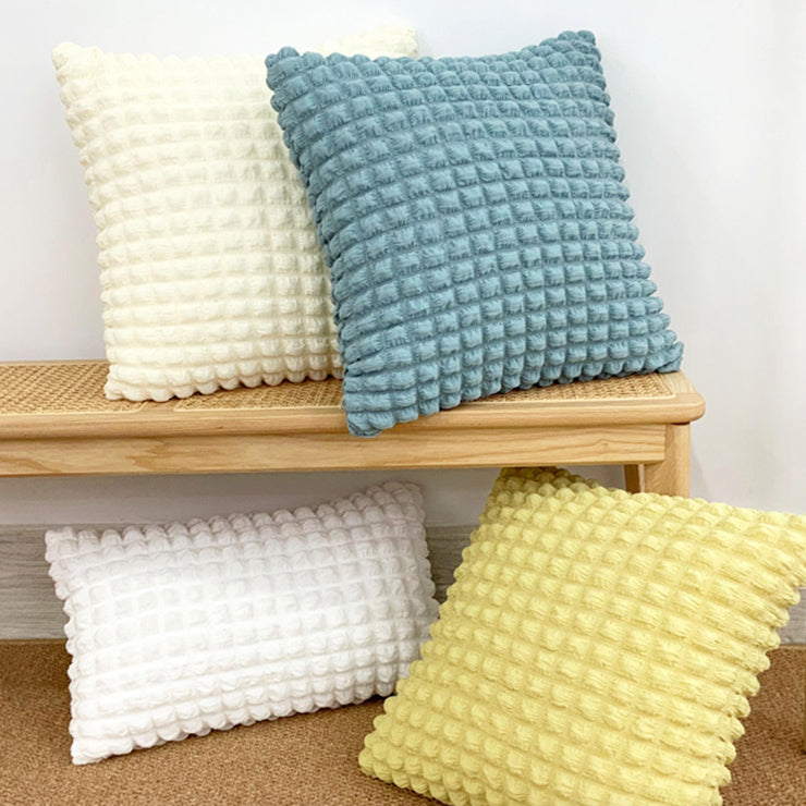4color block bubbles cushion