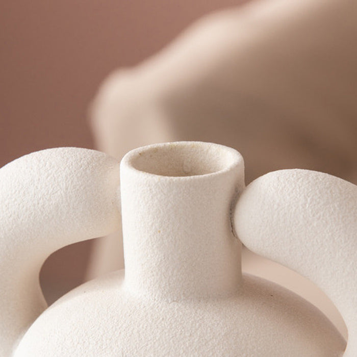 white big foot vase