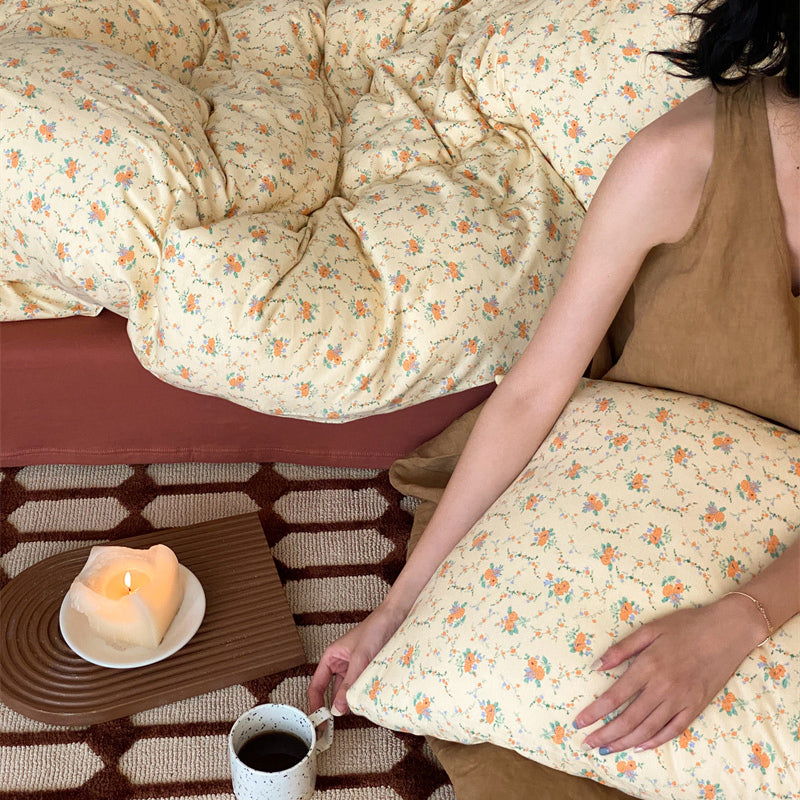 4design natural print bedlinen set