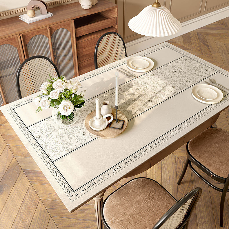 monotone dream simple flower table mat