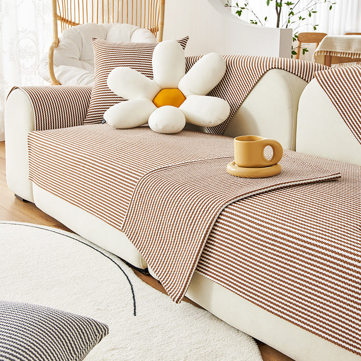 4color simple border sofa cover