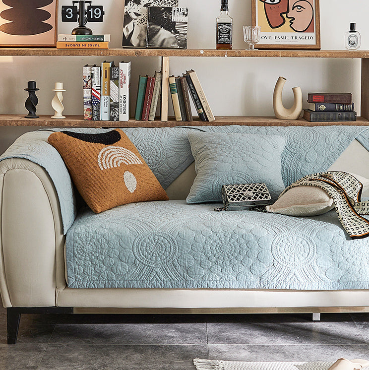4color dark quilt sofa cover