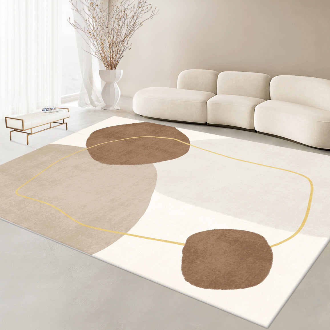 4design coffee color carpet