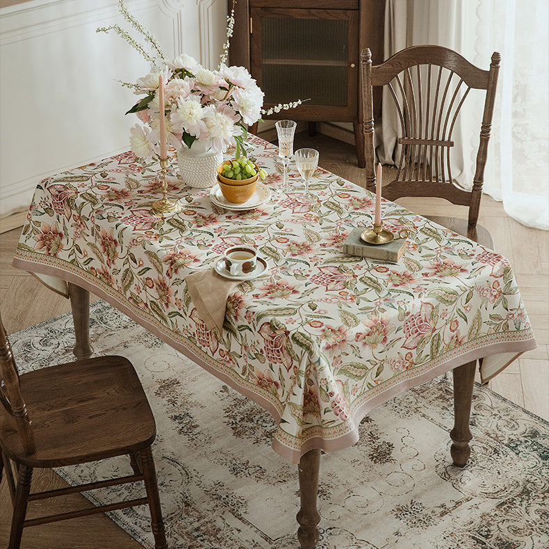 pink like a dream flower table cloth