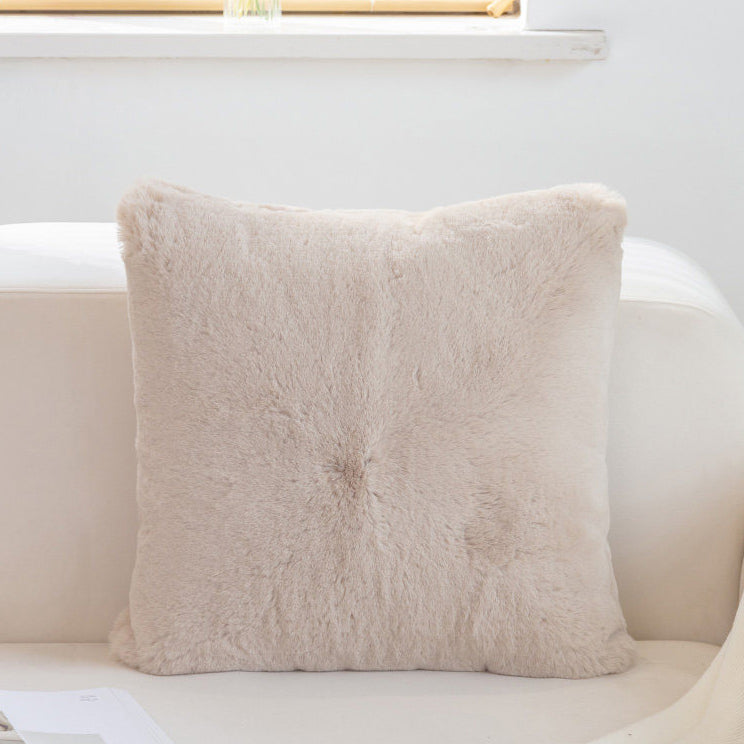 7color simple fur cushion