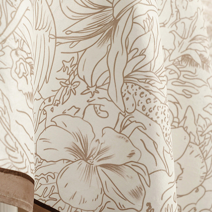 meilleure nature brown curtain