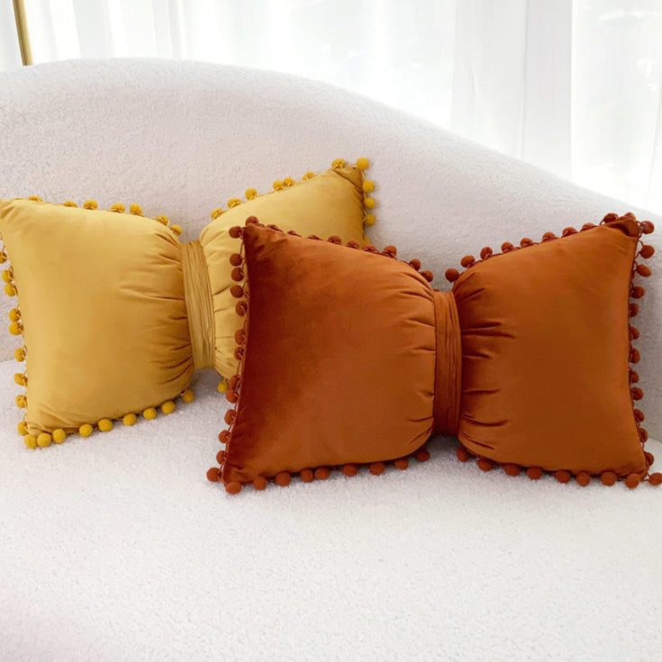 11color velvet ribbon cushion