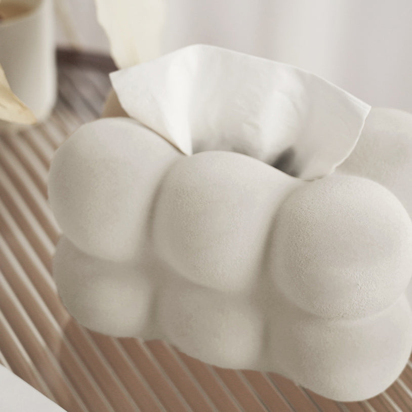 3color furry cloud tissue case