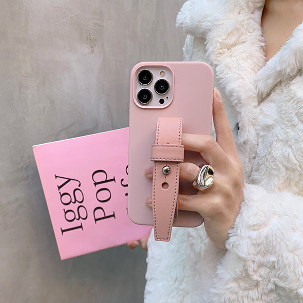 pink leather belt iPhonecase