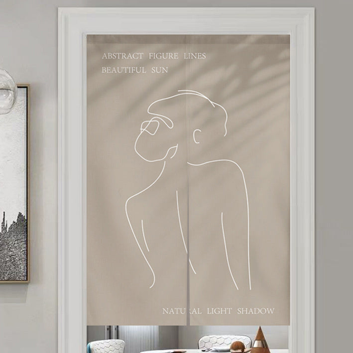 8design female door curtain