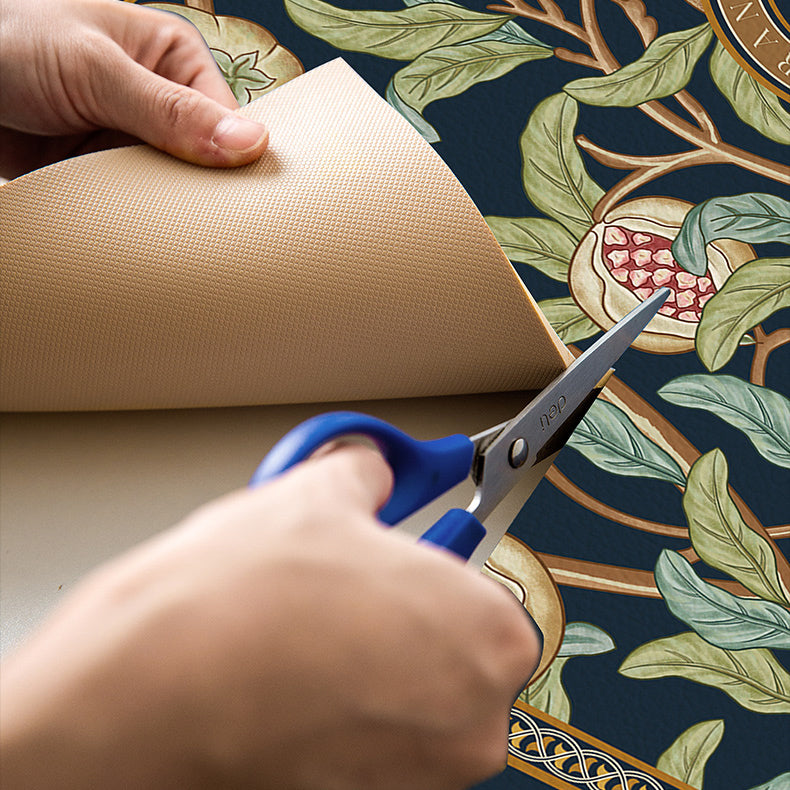 american retro pomegranate kitchen mat