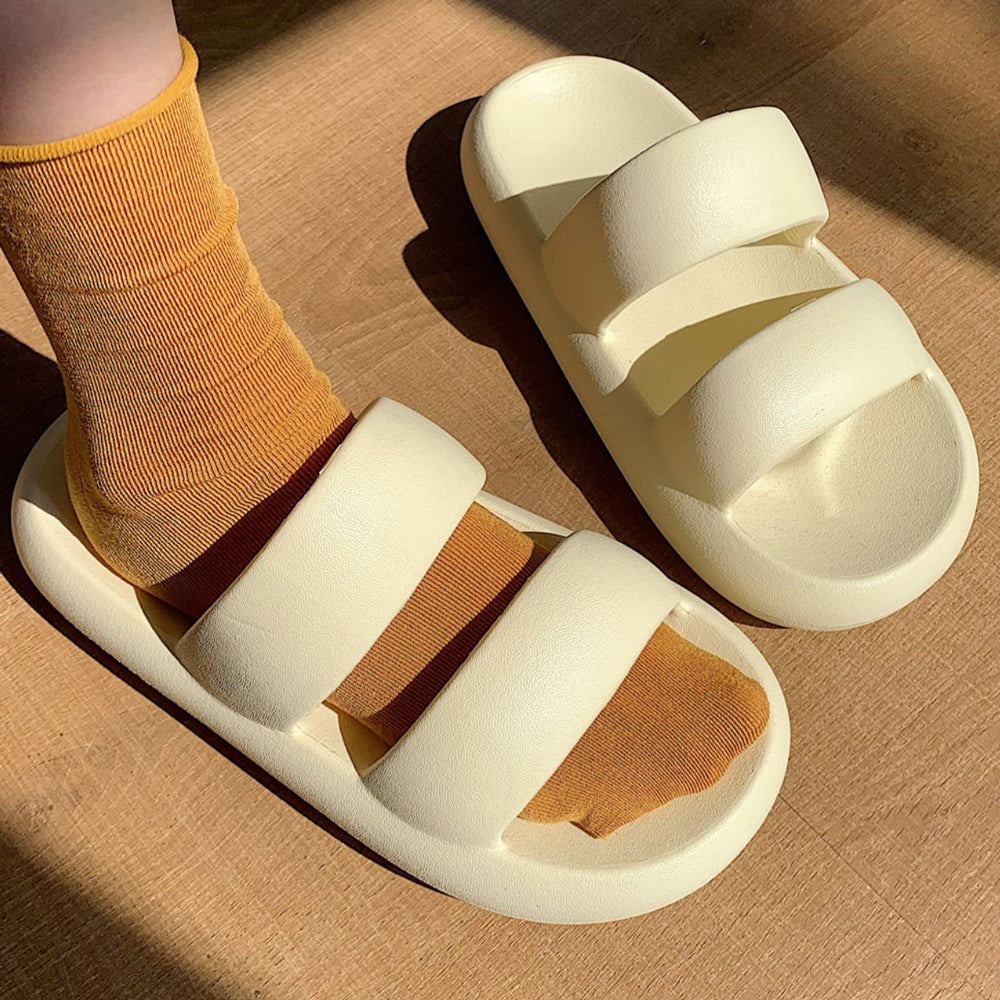 3color double rubber roomshoes
