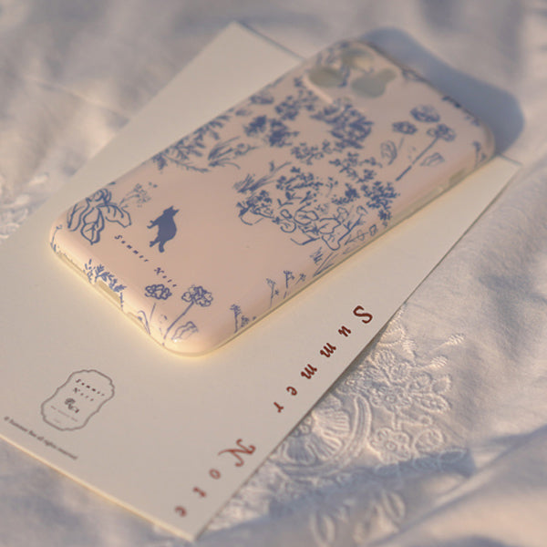 blue cat iPhone case