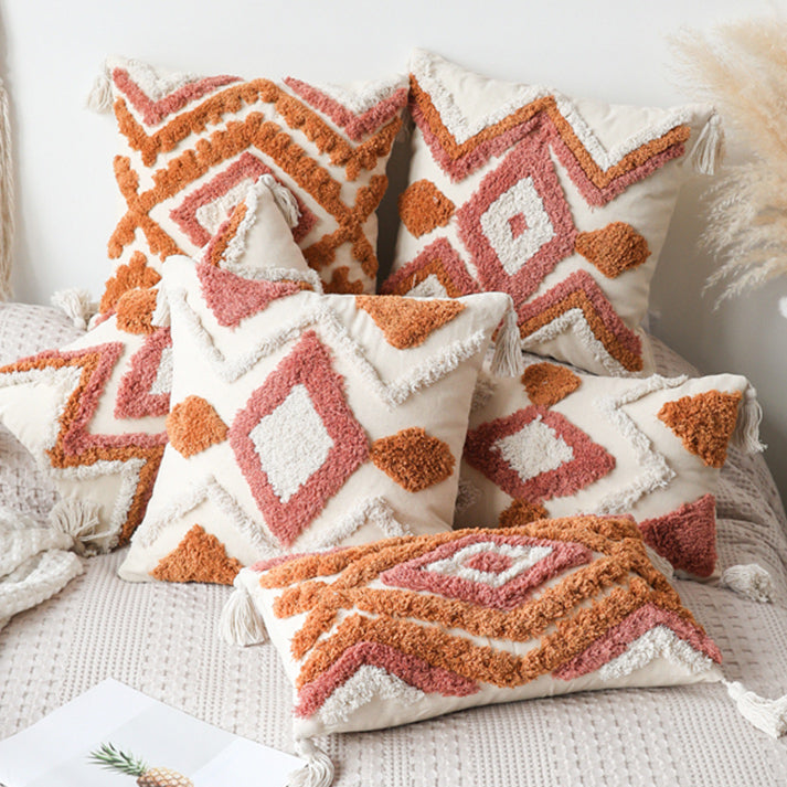 6design bohemian fringe cushion