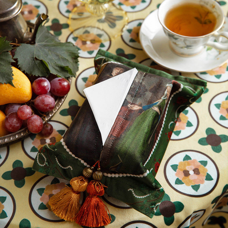 2design european rose art tissue case