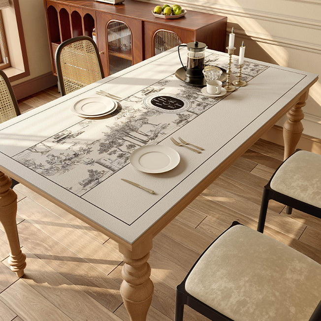2design black toile de Jouy square table mat