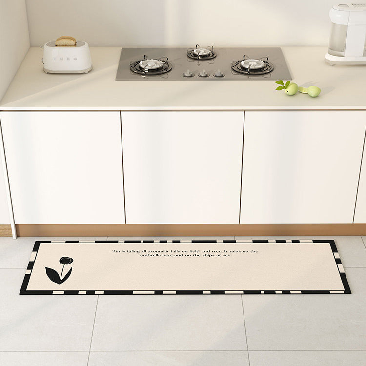 2color tulip waterproof kitchen mat