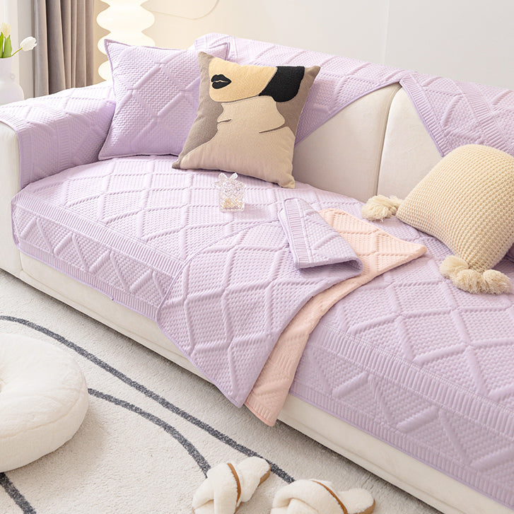 5color diamond stitch sofa cover
