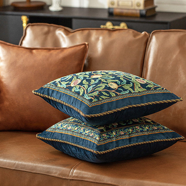 american retro pomegranate square cushion