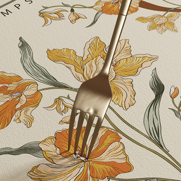 green endless logo sink mat