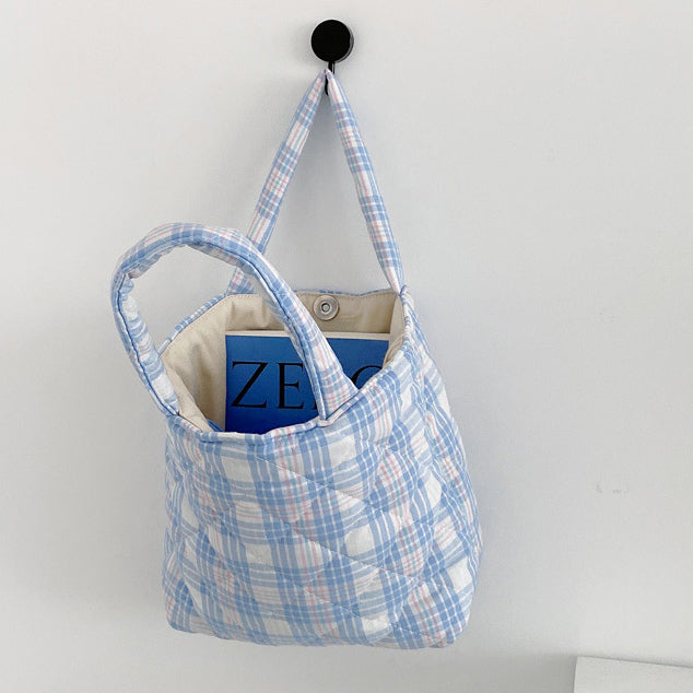【即納】5color quilting check bag